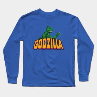 Godzilla Cartoon King of Monsters Long Sleeve T-Shirt